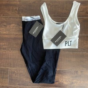 Pretty Little Thing legging and cropped top
